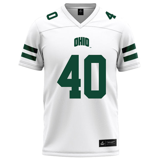 Ohio - NCAA Football : Nate Riegle - White Football Jersey-0