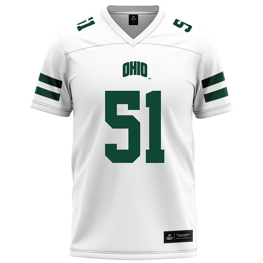 Ohio - NCAA Football : Maverick Ohle - White Football Jersey-0