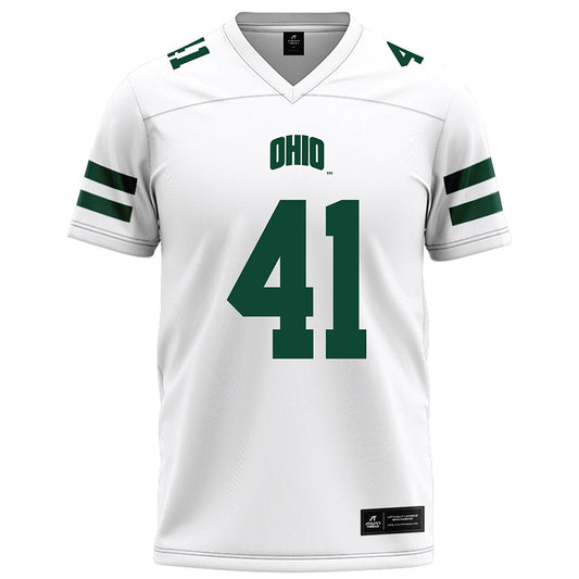 Ohio - NCAA Football : Creed Hill - White Football Jersey