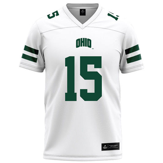 Ohio - NCAA Football : Riley Neer - White Football Jersey-0