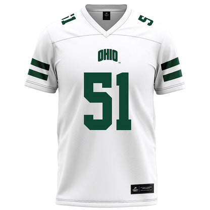 Ohio - NCAA Football : Davion Weatherspoon - White Football Jersey