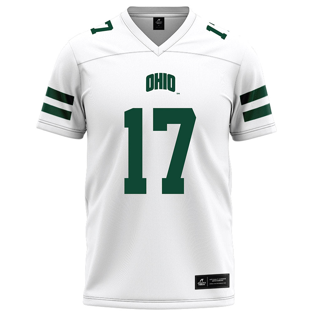 Ohio - NCAA Football : Caleb Chamberlin - White Football Jersey-0