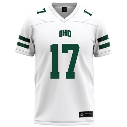 Ohio - NCAA Football : Caleb Chamberlin - White Football Jersey-0
