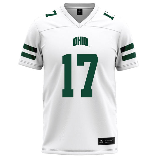 Ohio - NCAA Football : Caleb Chamberlin - White Football Jersey-0