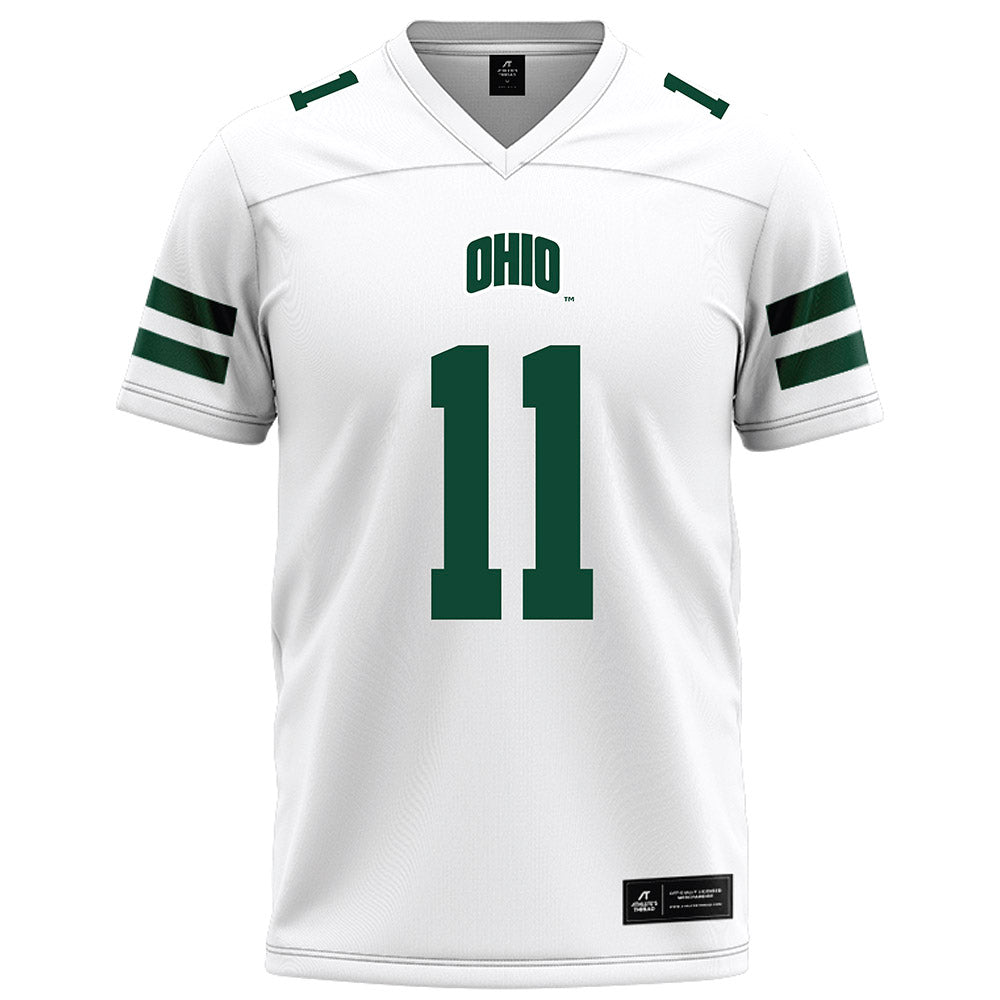 Ohio - NCAA Football : Evan Herrmann - White Football Jersey-0