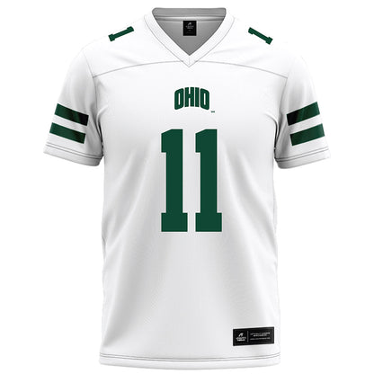 Ohio - NCAA Football : Evan Herrmann - White Football Jersey-0