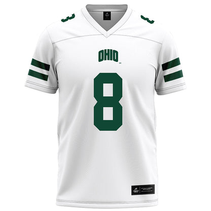 Ohio - NCAA Football : Ben McNaboe - White Football Jersey