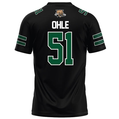 Ohio - NCAA Football : Maverick Ohle - Black Football Jersey-1