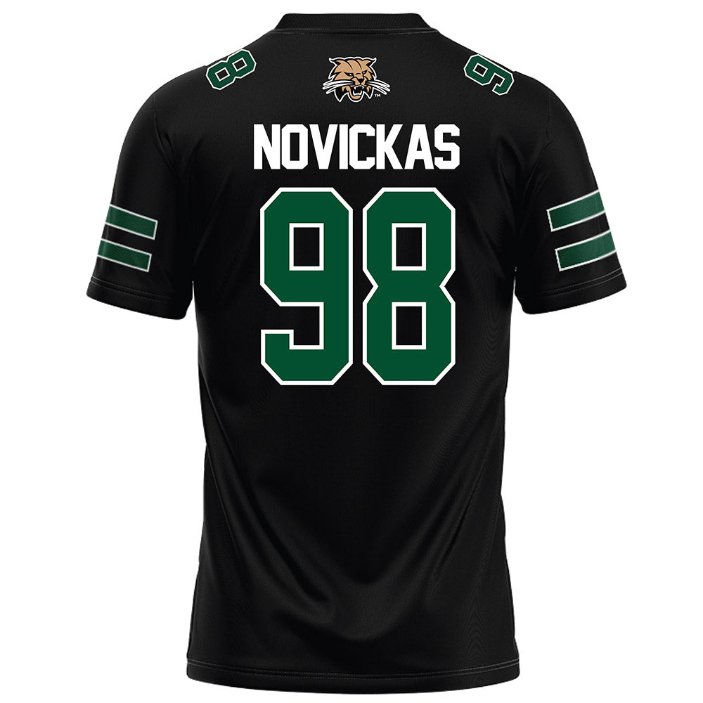 Ohio - NCAA Football : Danny Novickas - Black Football Jersey