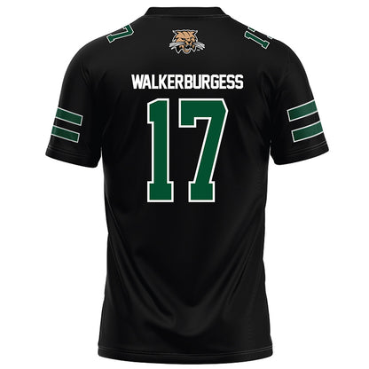 Ohio - NCAA Football : Marcel Walker-Burgess - Black Football Jersey