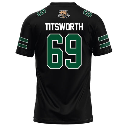 Ohio - NCAA Football : Parker Titsworth - Black Football Jersey