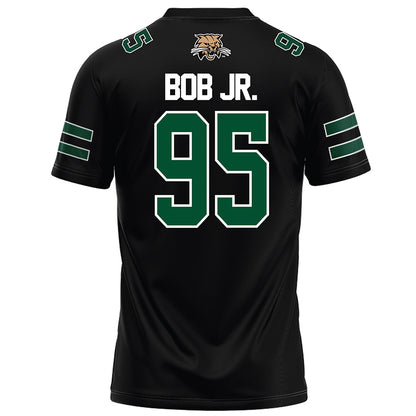 Ohio - NCAA Football : Walter Bob Jr. - Black Football Jersey-1
