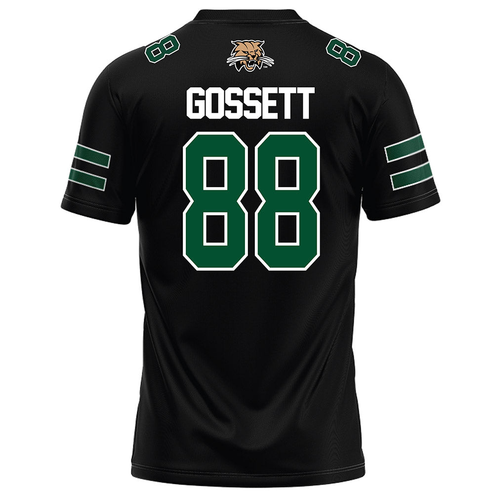 Ohio - NCAA Football : Caleb Gossett - Black Football Jersey