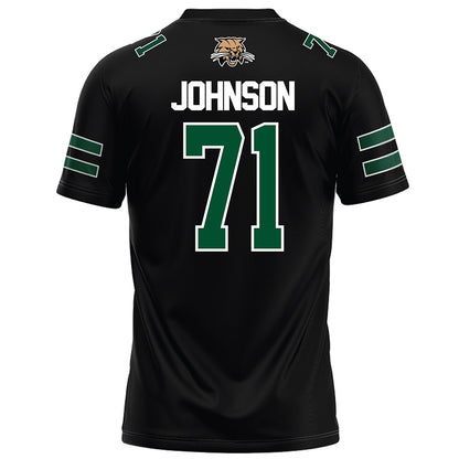 Ohio - NCAA Football : Aidan Johnson - Black Football Jersey-1