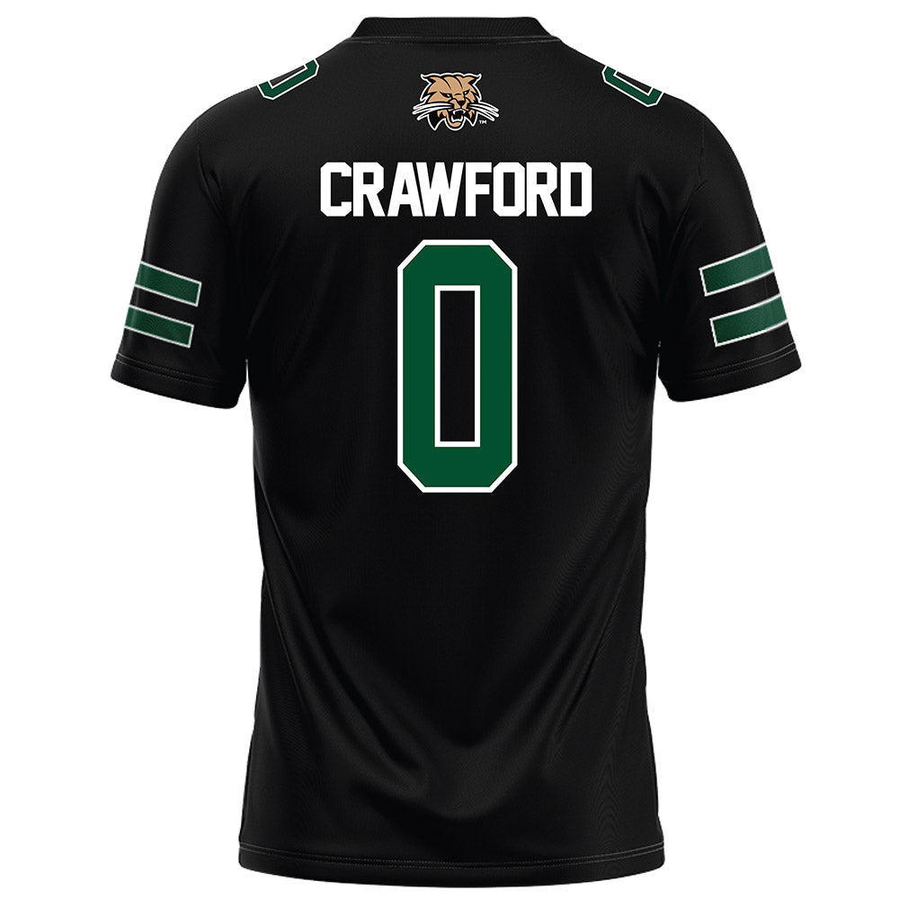 Ohio - NCAA Football : Delaney Crawford - Black Football Jersey
