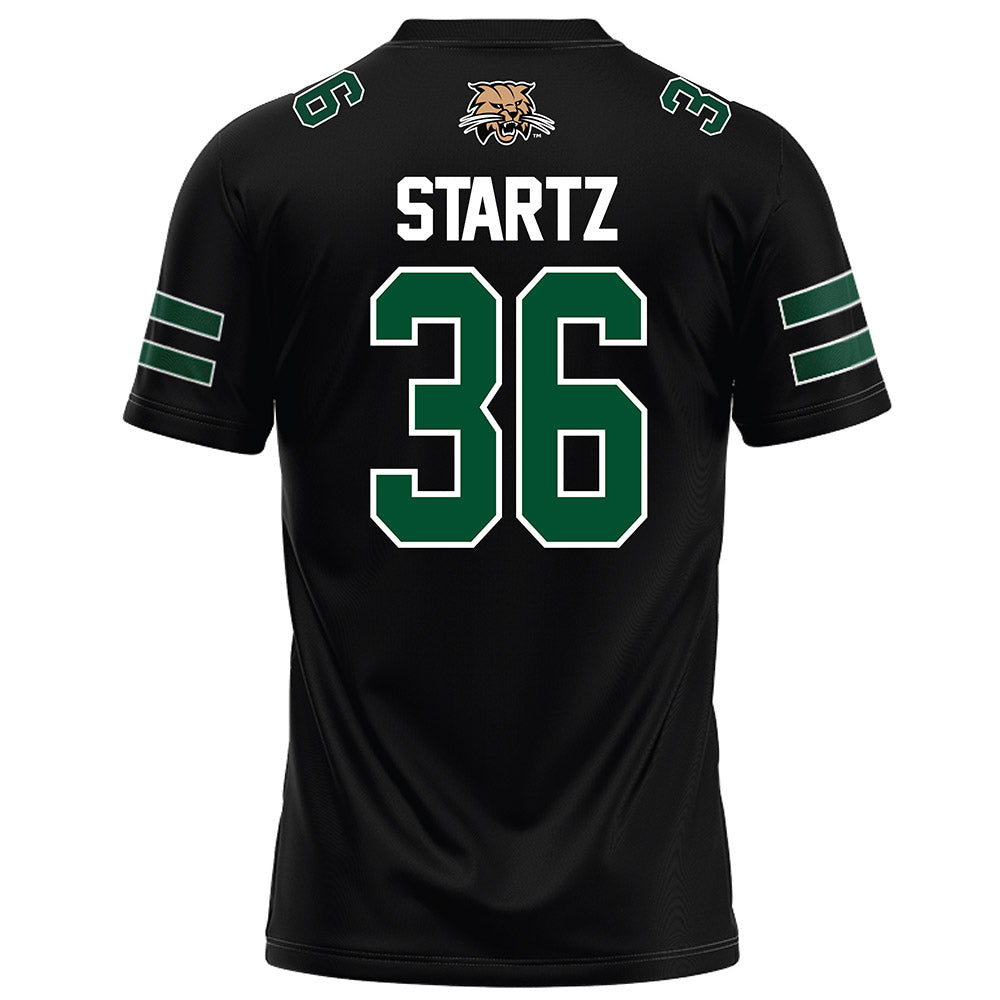 Ohio - NCAA Football : Parker Startz - Black Football Jersey