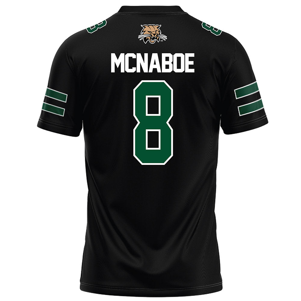 Ohio - NCAA Football : Ben McNaboe - Black Football Jersey