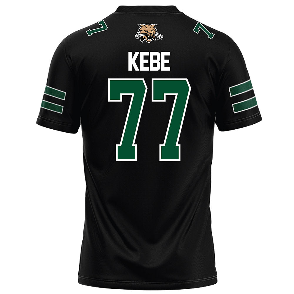 Ohio - NCAA Football : Ibrahim Kebe - Black Football Jersey-1