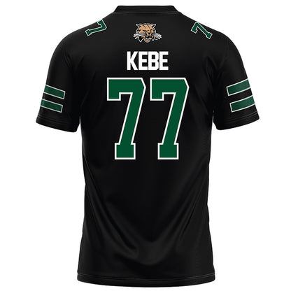 Ohio - NCAA Football : Ibrahim Kebe - Black Football Jersey-1