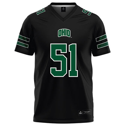 Ohio - NCAA Football : Maverick Ohle - Black Football Jersey-0