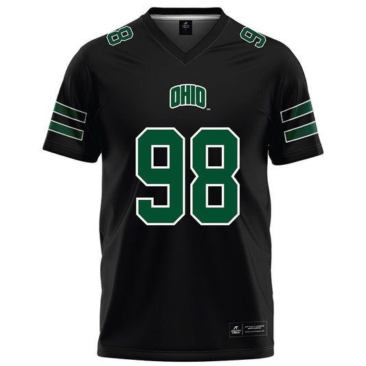 Ohio - NCAA Football : Danny Novickas - Black Football Jersey