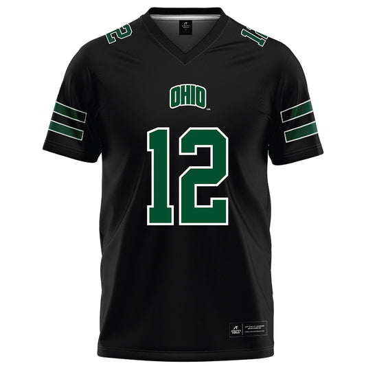 Ohio - NCAA Football : Eian Pugh - Black Football Jersey-0