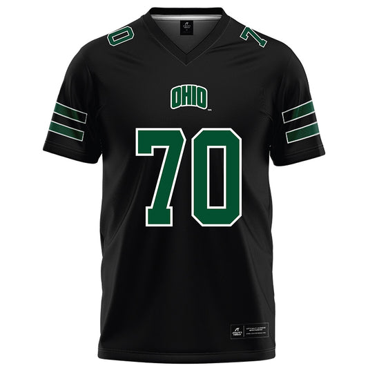 Ohio - NCAA Football : Brennan Meadows - Black Football Jersey