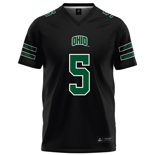 Ohio - NCAA Football : Sieh Bangura - Black Football Jersey-0