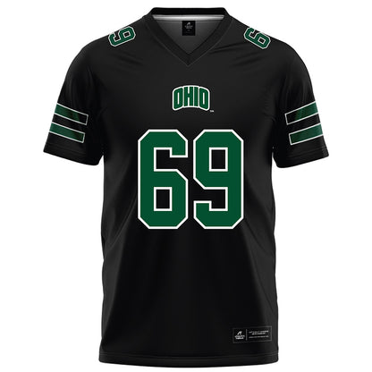 Ohio - NCAA Football : Parker Titsworth - Black Football Jersey