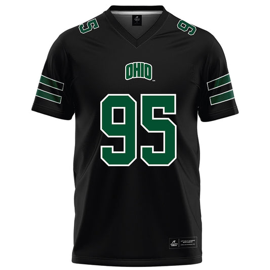 Ohio - NCAA Football : Walter Bob Jr. - Black Football Jersey-0