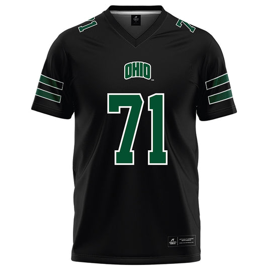 Ohio - NCAA Football : Aidan Johnson - Black Football Jersey-0