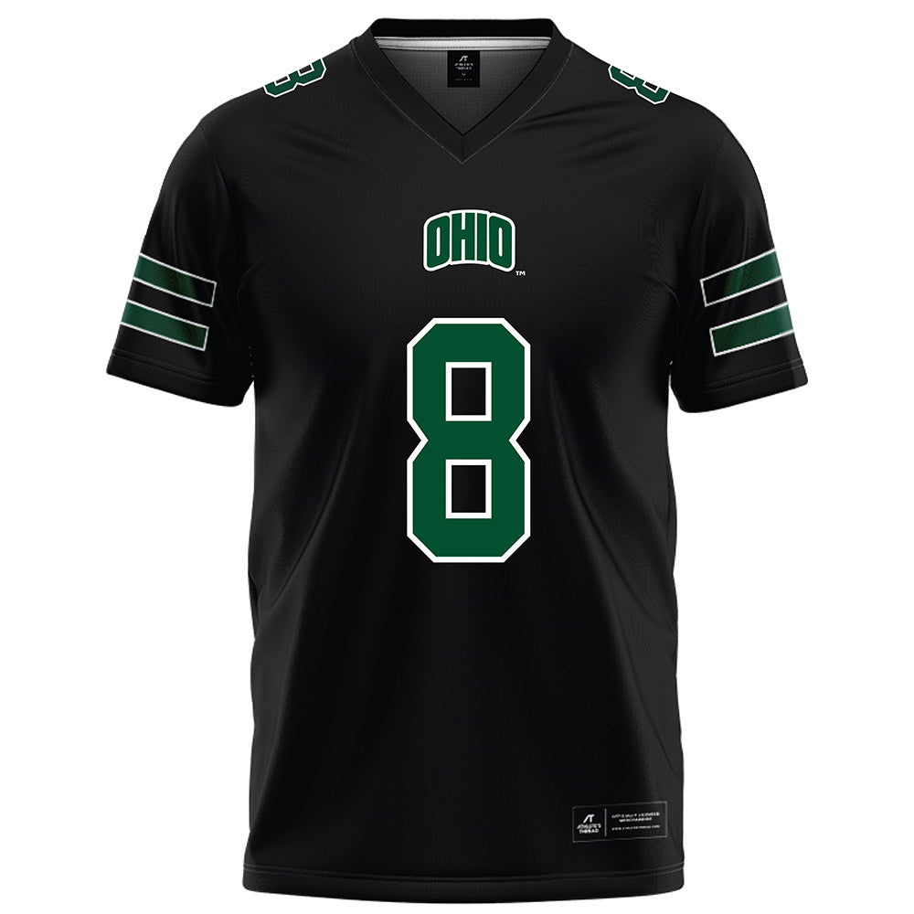 Ohio - NCAA Football : Ben McNaboe - Black Football Jersey