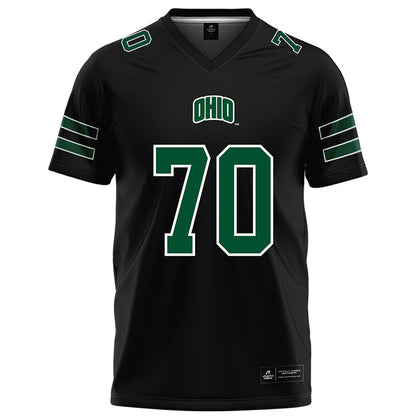 Ohio - NCAA Football : JJ Johnson - Black Football Jersey-0