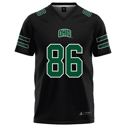 Ohio - NCAA Football : Jake Bruno - Black Football Jersey-0