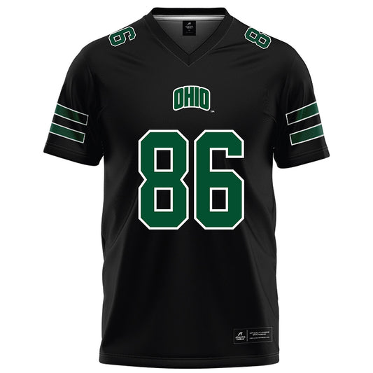 Ohio - NCAA Football : Jake Bruno - Black Football Jersey-0