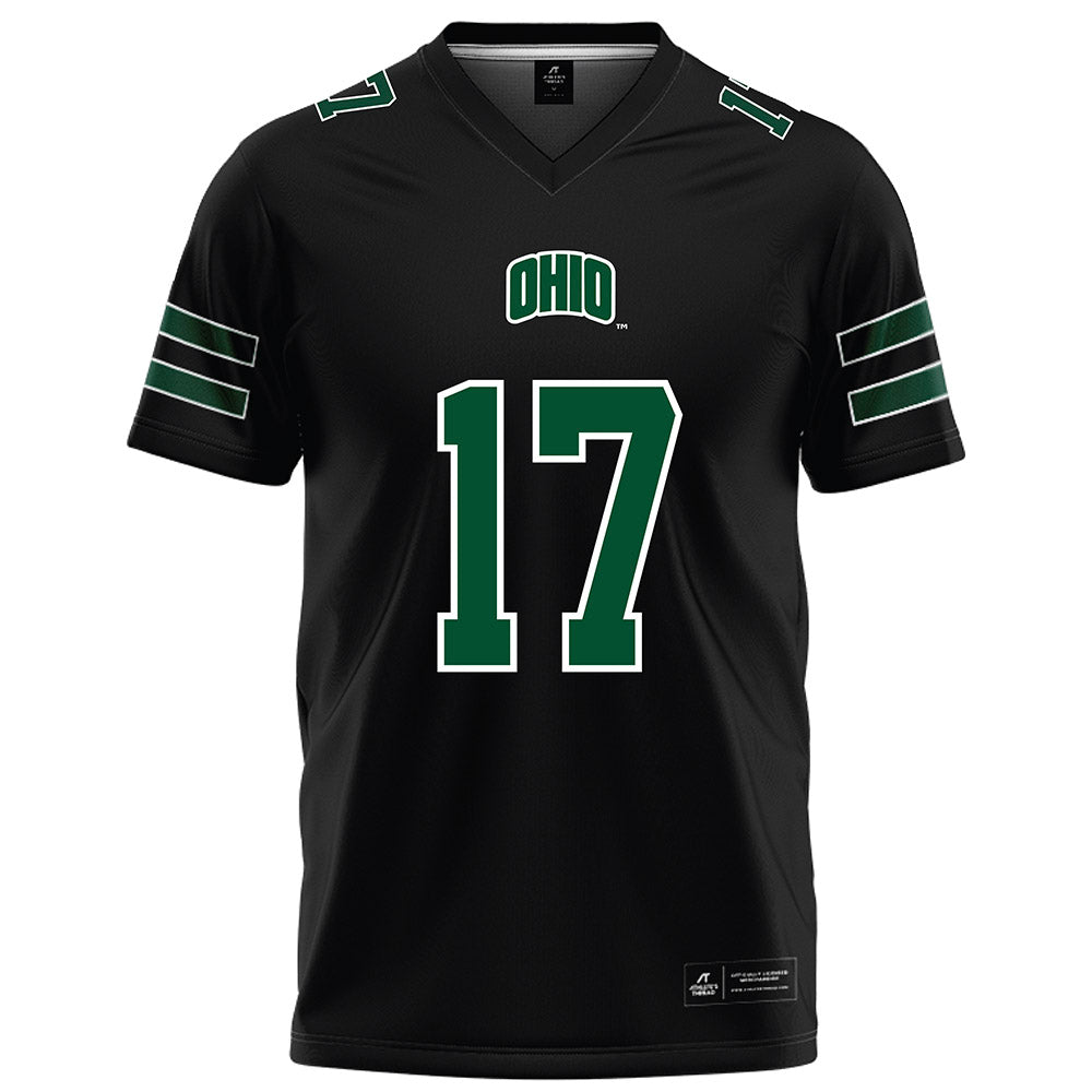 Ohio - NCAA Football : Marcel Walker-Burgess - Black Football Jersey