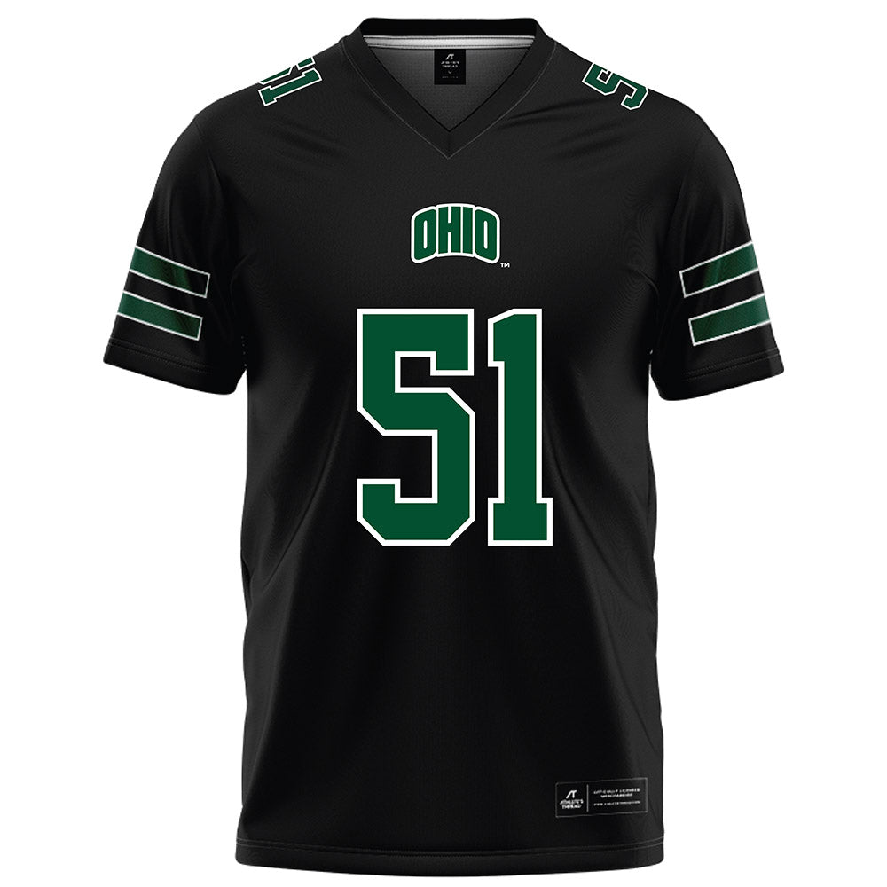 Ohio - NCAA Football : Davion Weatherspoon - Black Football Jersey