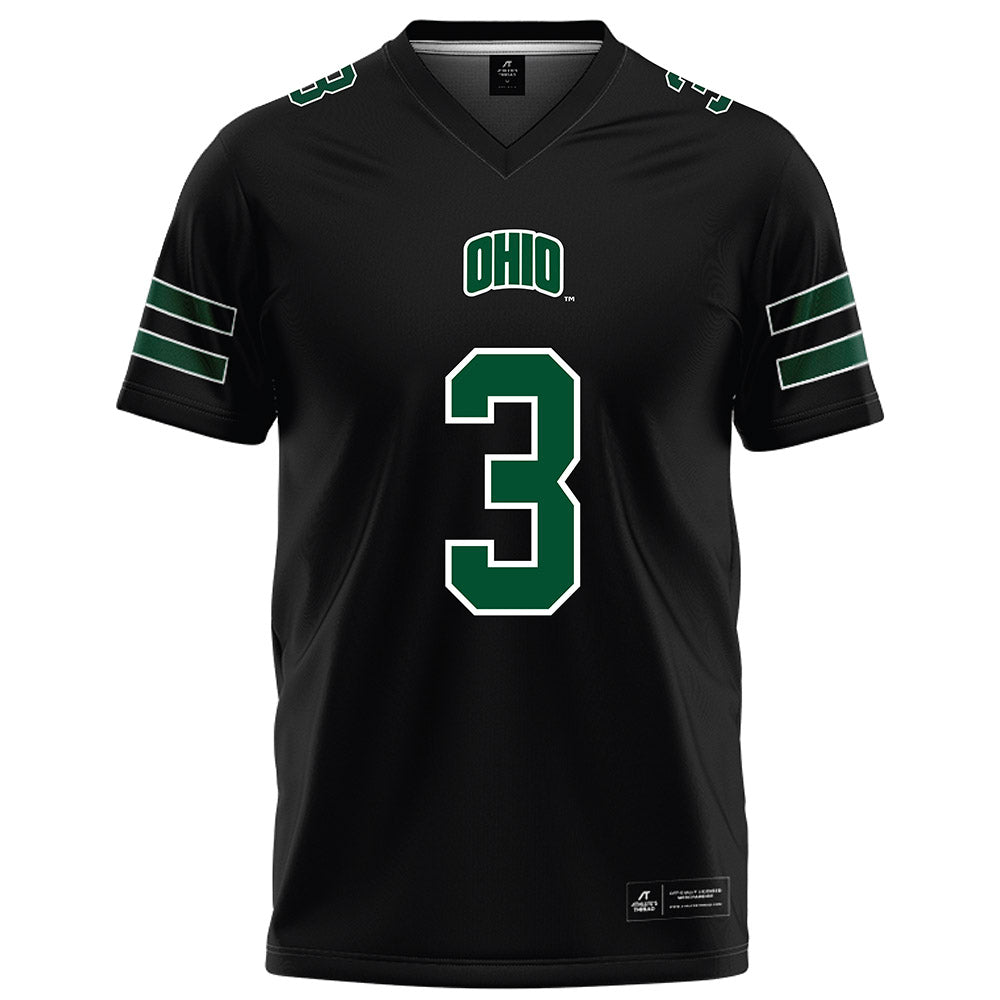 Ohio - NCAA Football : Max Rodarte - Black Football Jersey