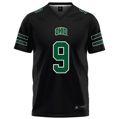 Ohio - NCAA Football : Blake Leake - Black Football Jersey