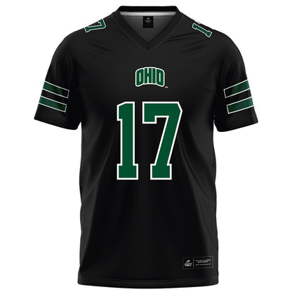 Ohio - NCAA Football : Caleb Chamberlin - Black Football Jersey-0