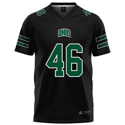 Ohio - NCAA Football : Jacob Lewis - Black Football Jersey