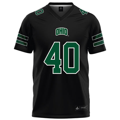 Ohio - NCAA Football : Beau Blankenship - Black Football Jersey