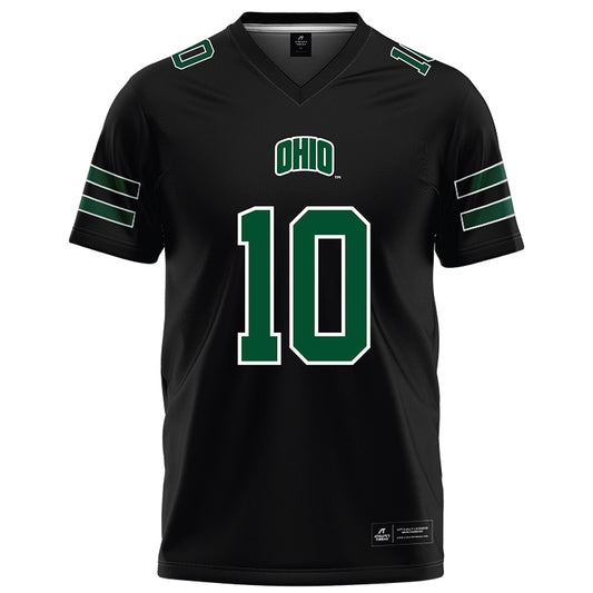 Ohio - NCAA Football : Ian VerSteeg - Black Football Jersey-0