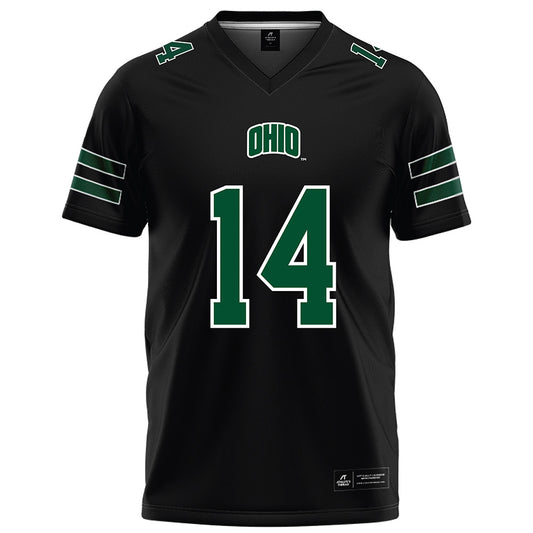 Ohio - NCAA Football : Xander Karagosian - Black Football Jersey-0