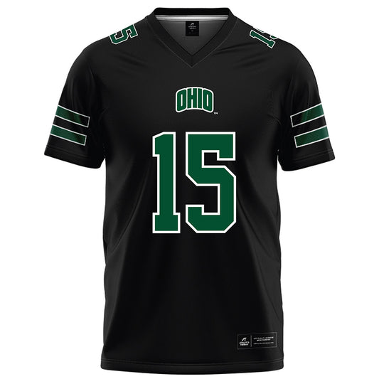 Ohio - NCAA Football : Riley Neer - Black Football Jersey-0