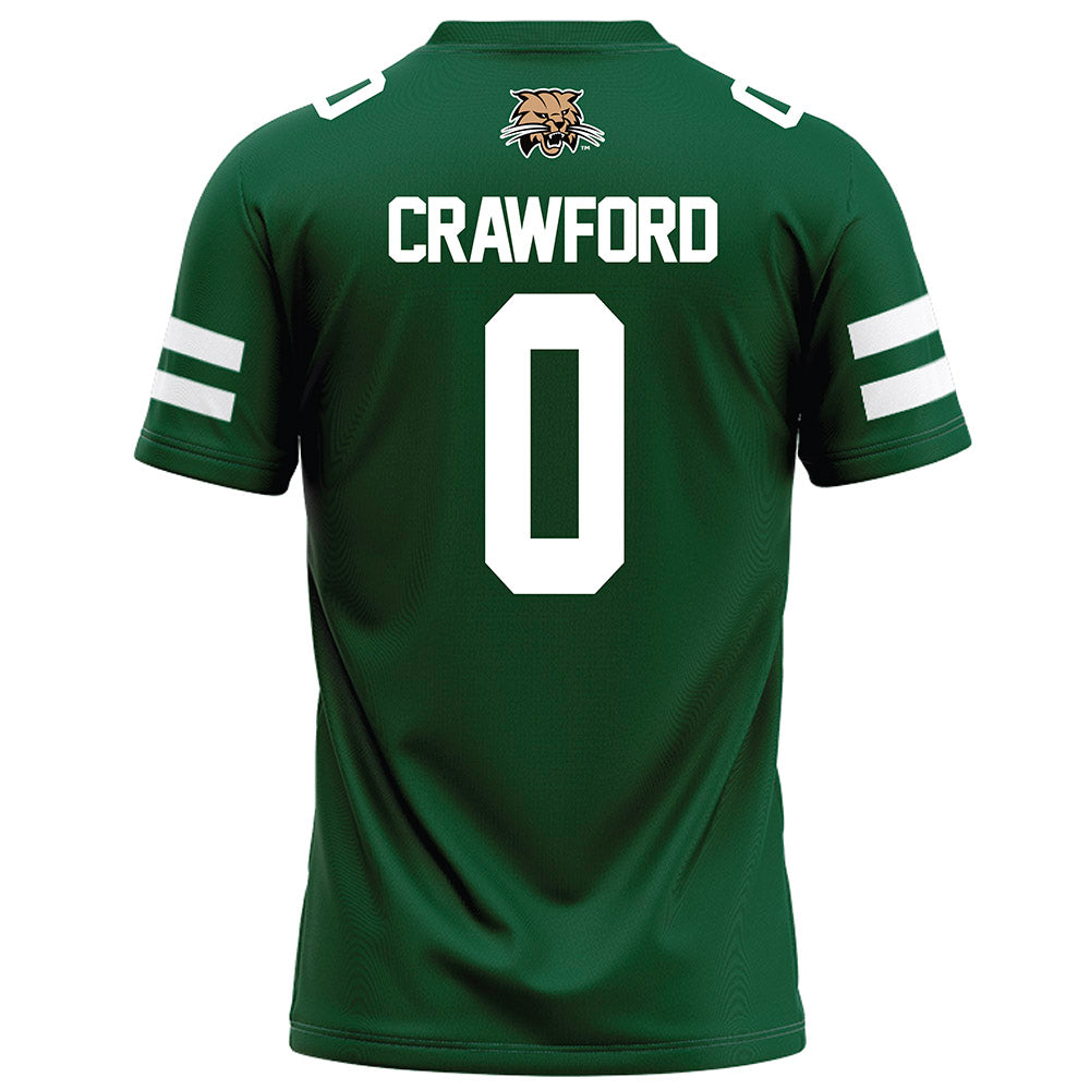 Ohio - NCAA Football : Delaney Crawford - Green Football Jersey