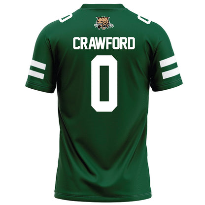 Ohio - NCAA Football : Delaney Crawford - Green Football Jersey