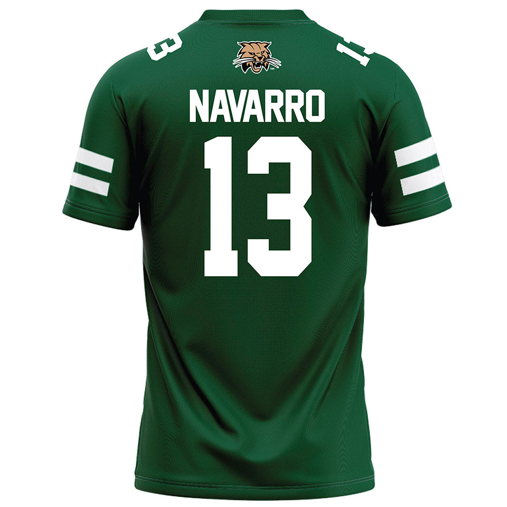 Ohio - NCAA Football : Parker Navarro - Green Football Jersey-1