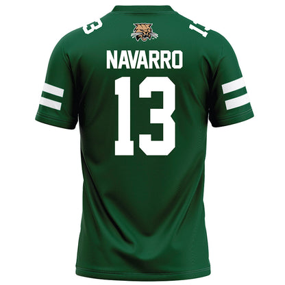 Ohio - NCAA Football : Parker Navarro - Green Football Jersey-1