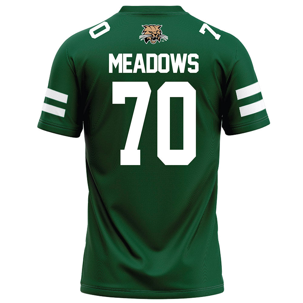 Ohio - NCAA Football : Brennan Meadows - Green Football Jersey